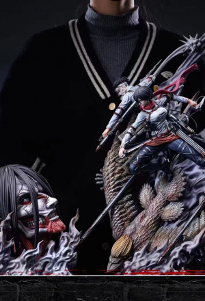 The War of Ending – Mikasa & Levi VS Eren