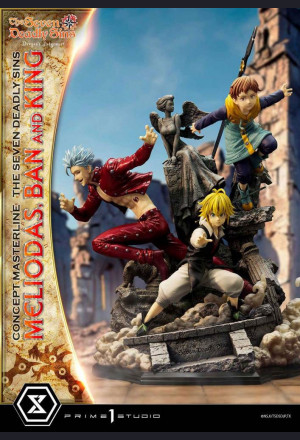 Prime 1 Studio CMNTZ-01 Meliodas, Ban and King - The Seven Deadly Sins