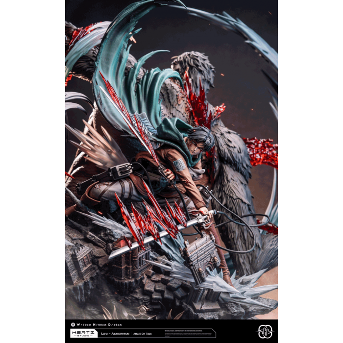 Levi·Ackerman vs Beast titan – Attack on Titan