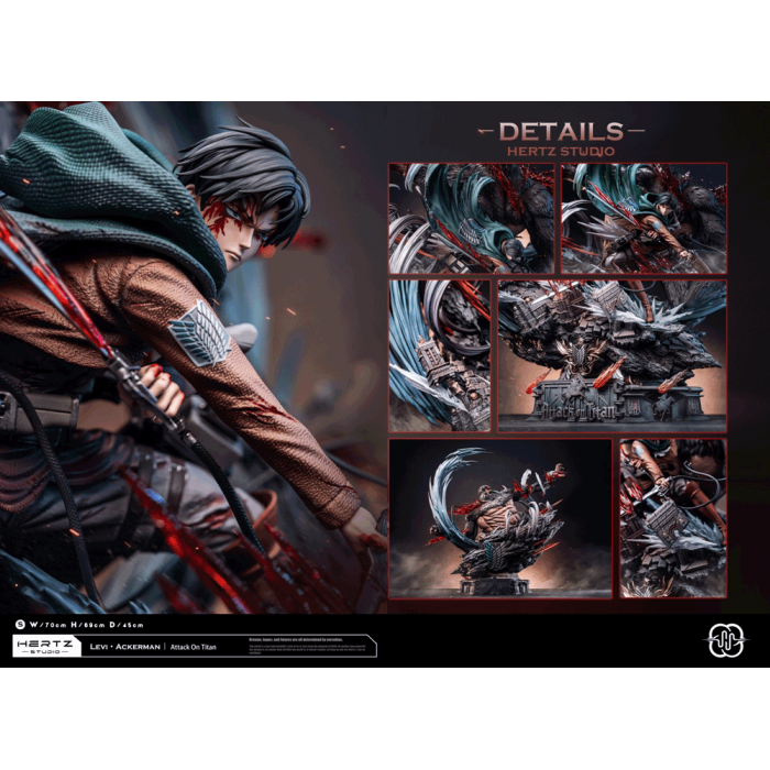 Levi·Ackerman vs Beast titan – Attack on Titan