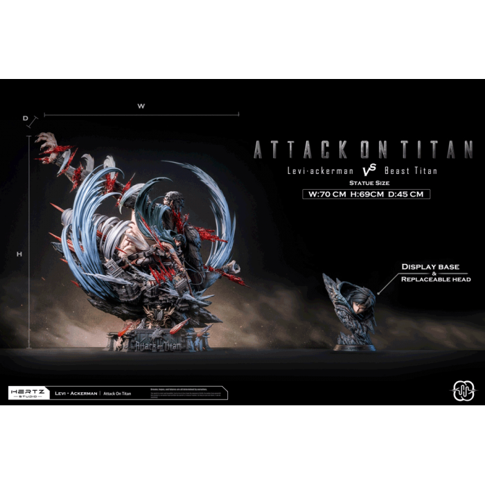 Levi·Ackerman vs Beast titan – Attack on Titan