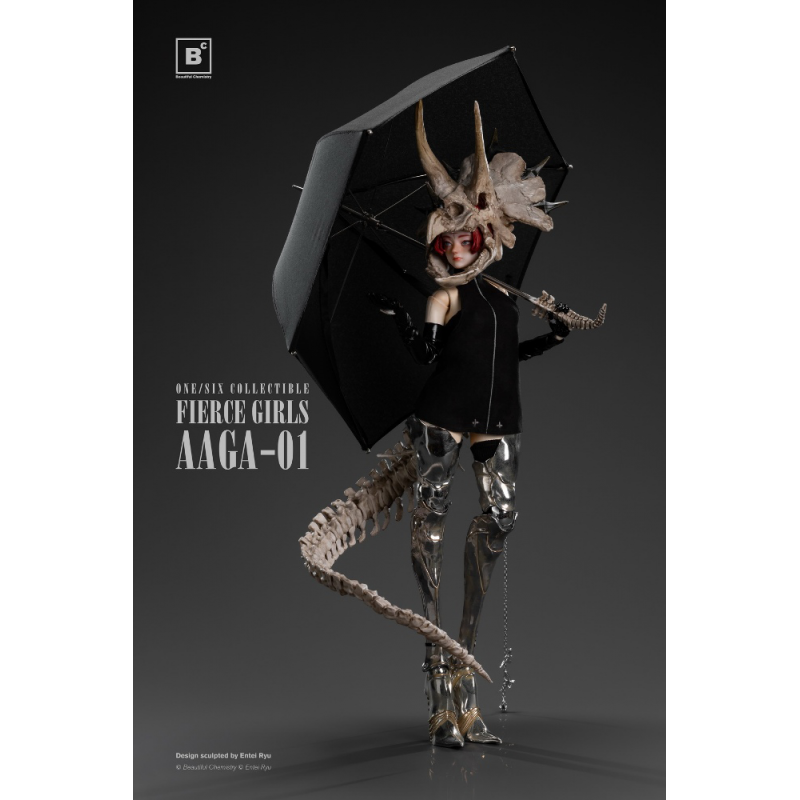 Beautiful Chemistry x Entei Ryu - 1/6 FIERCE GIRLS AAGA-01 BONE GIRL / TRICERATOPS