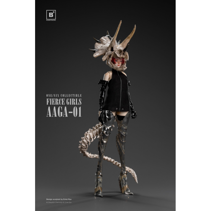 Beautiful Chemistry x Entei Ryu - 1/6 FIERCE GIRLS AAGA-01 BONE GIRL / TRICERATOPS