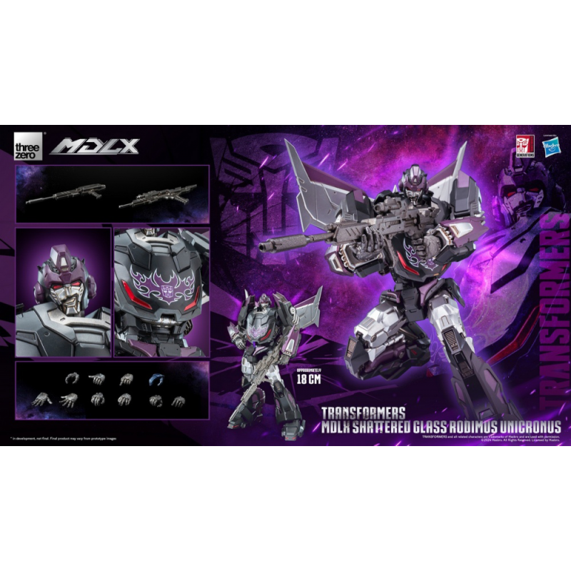 ThreeZero 3Z0717 Transformers MDLX Shattered Glass Rodimus Unicronus