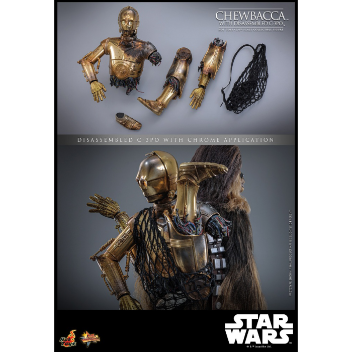 Hot Toys MMS766 1/6 Scale CHEWBACCA™ WITH DISASSEMBLED C-3PO™