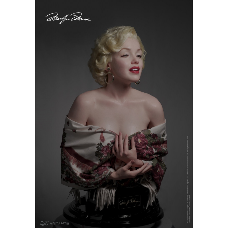 DAMTOYS - Marilyn Monroe Platinum Silicone 1/1 Statue, A Timeless Tribute to an Icon