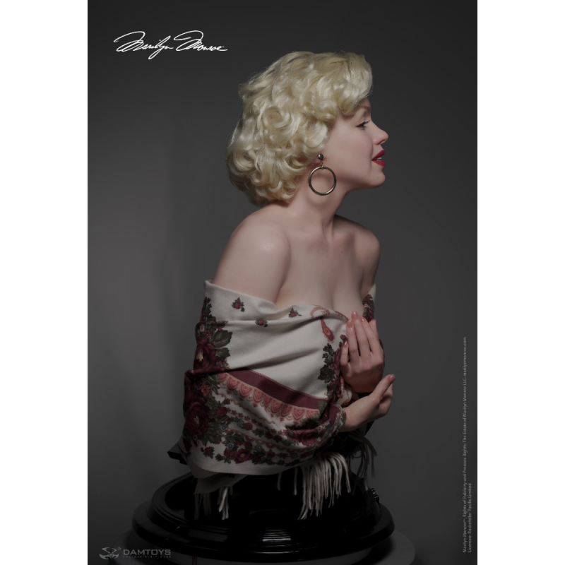 DAMTOYS - Marilyn Monroe Platinum Silicone 1/1 Statue, A Timeless Tribute to an Icon