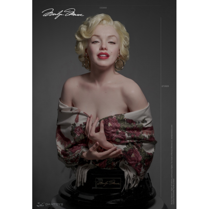 DAMTOYS - Marilyn Monroe Platinum Silicone 1/1 Statue, A Timeless Tribute to an Icon