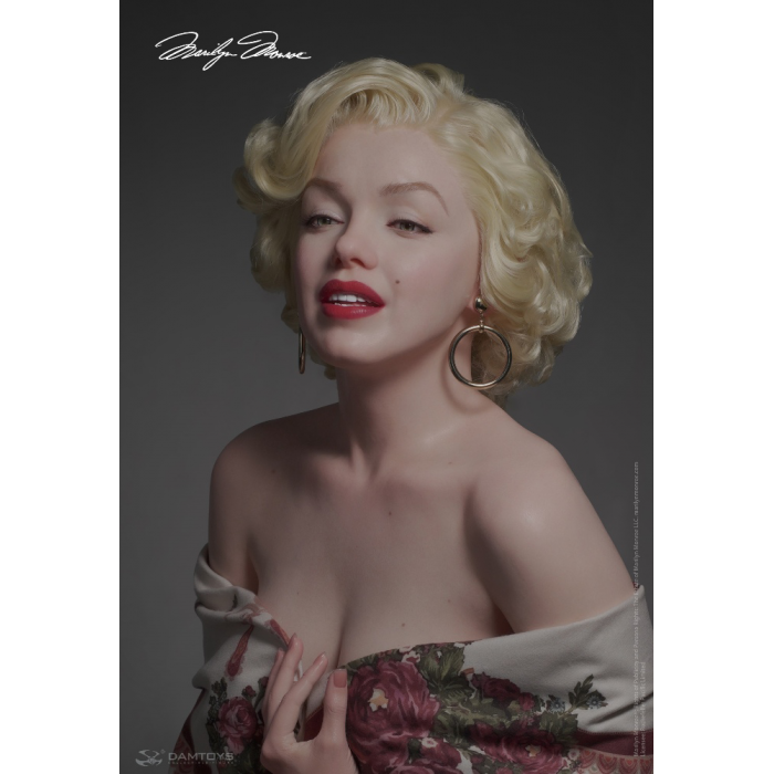 DAMTOYS - Marilyn Monroe Platinum Silicone 1/1 Statue, A Timeless Tribute to an Icon