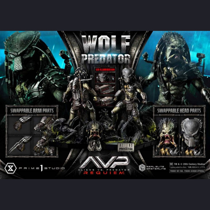 Prime 1 Studio - Wolf Predator - Aliens vs. Predator: Requiem