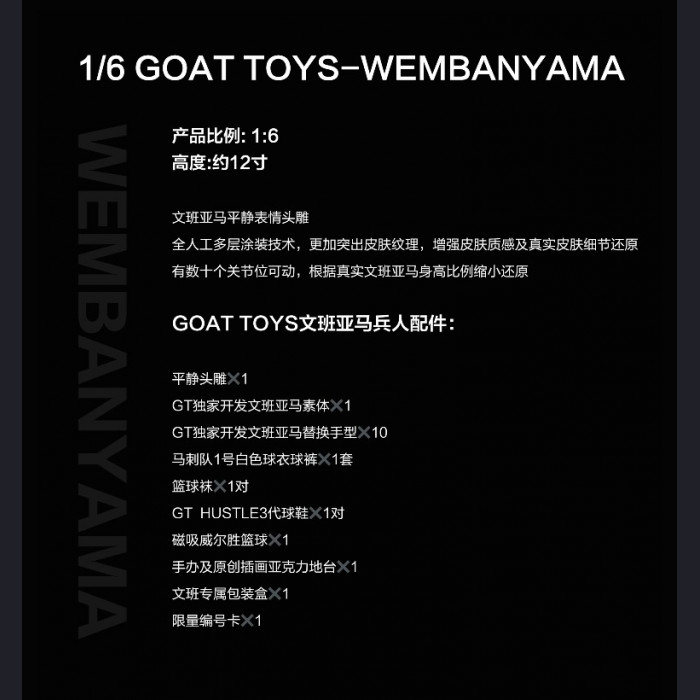 Goat Studio - Wembanyama (Action figure) - NBA