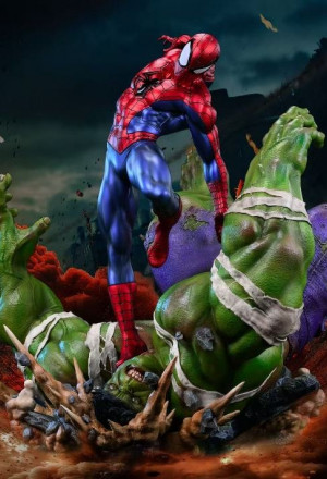 PING JIANG CREATIVE - Spider Man vs Hulk