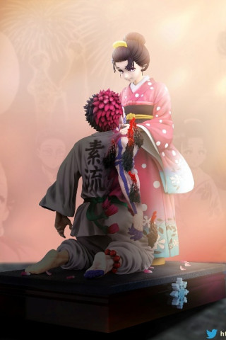 POP.ART - Akaza & Koyuki - Demon Slayer
