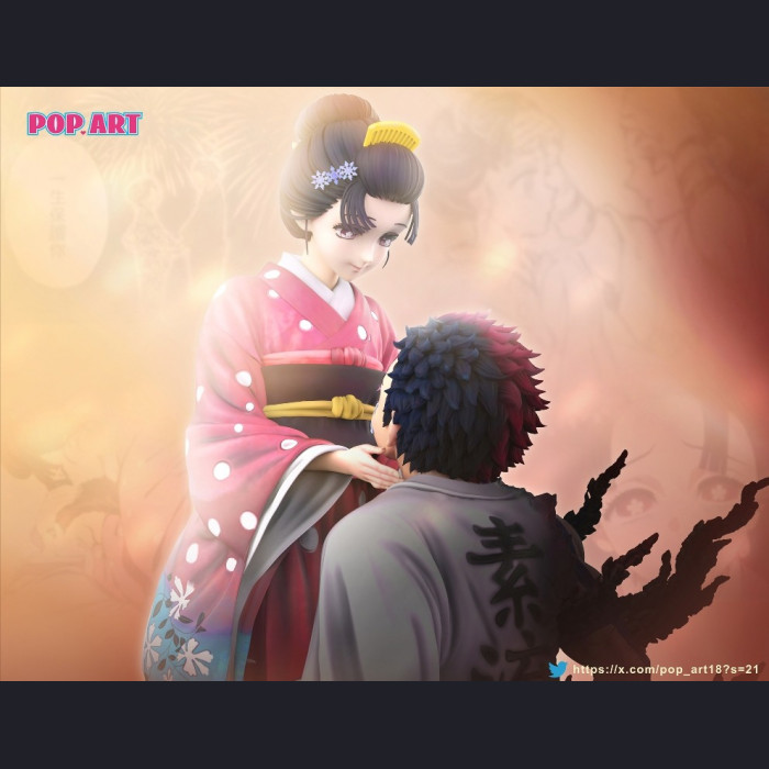 POP.ART - Akaza & Koyuki - Demon Slayer