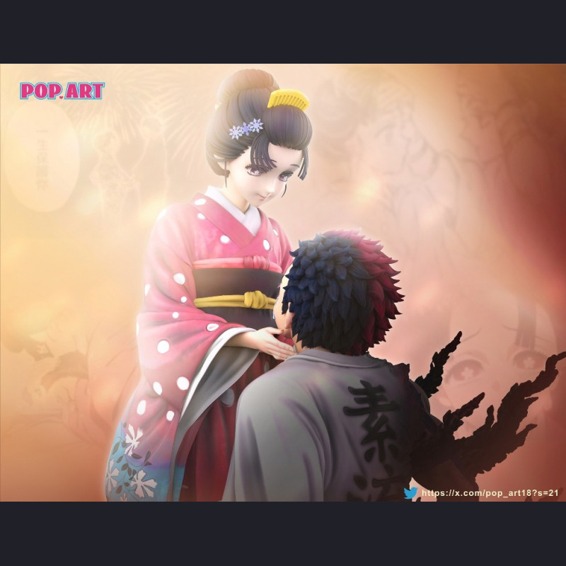 POP.ART - Akaza & Koyuki - Demon Slayer