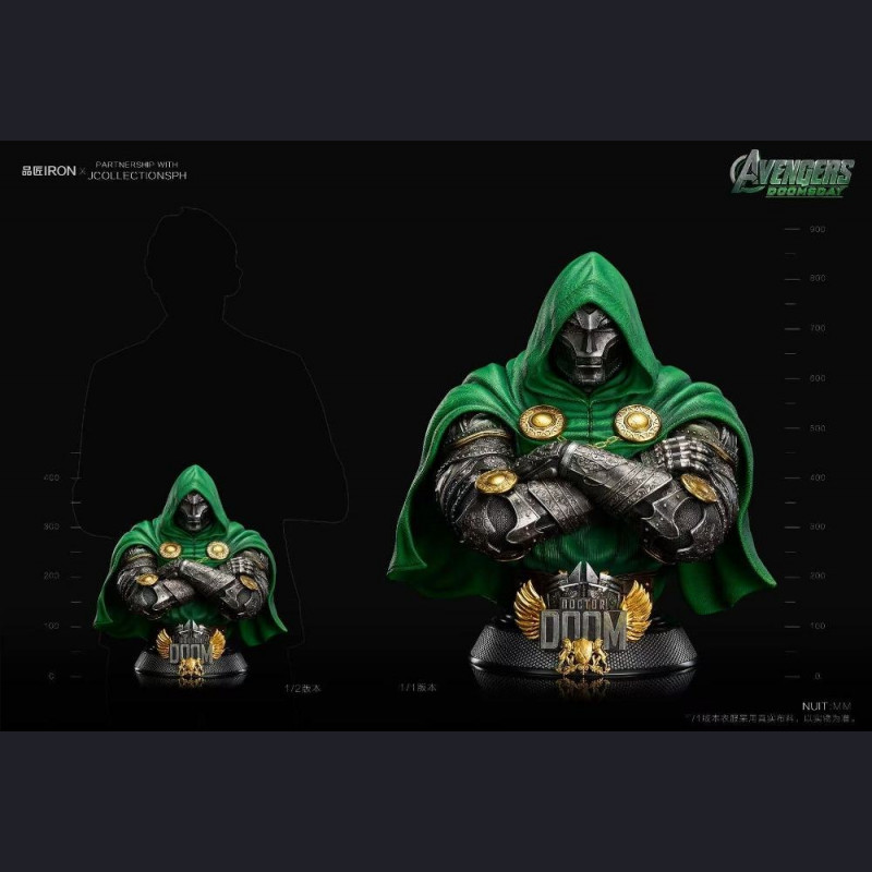 PING JIANG CREATIVE - Doctor Doom Life-size Bust