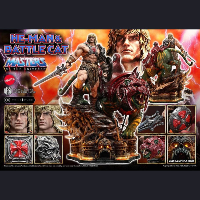 Prime 1 Studio - He-Man & Battle Cat (REMMOU-01/01UT/01UTS)