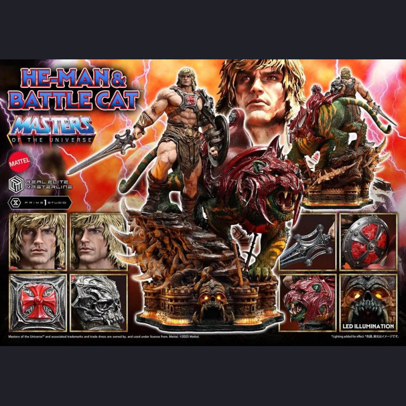 Prime 1 Studio - He-Man & Battle Cat (REMMOU-01/01UT/01UTS)