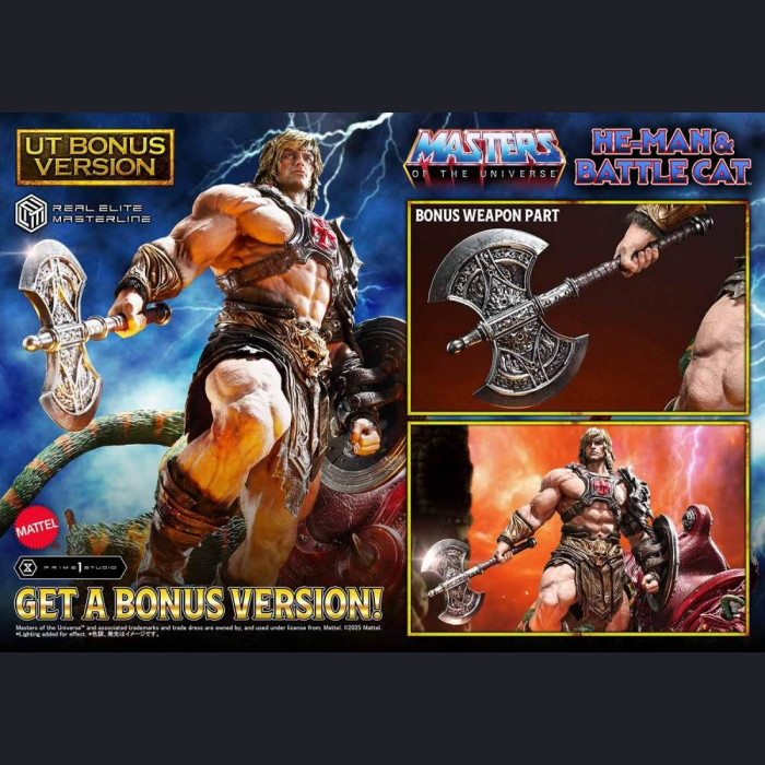 Prime 1 Studio - He-Man & Battle Cat (REMMOU-01/01UT/01UTS)