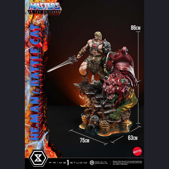 Prime 1 Studio - He-Man & Battle Cat (REMMOU-01/01UT/01UTS)