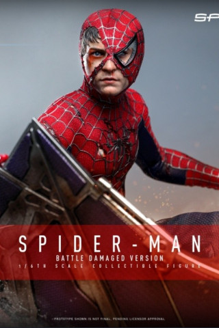 Hot Toys - 1/6 Scale Spider-Man MMS859 (Battle Damaged Version)