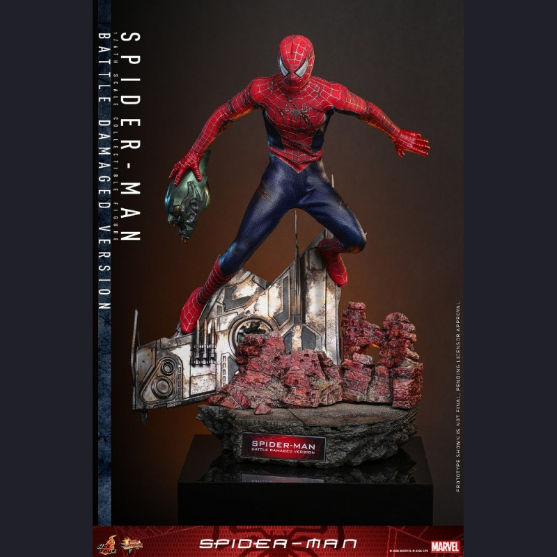 Hot Toys - 1/6 Scale Spider-Man MMS859 (Battle Damaged Version)