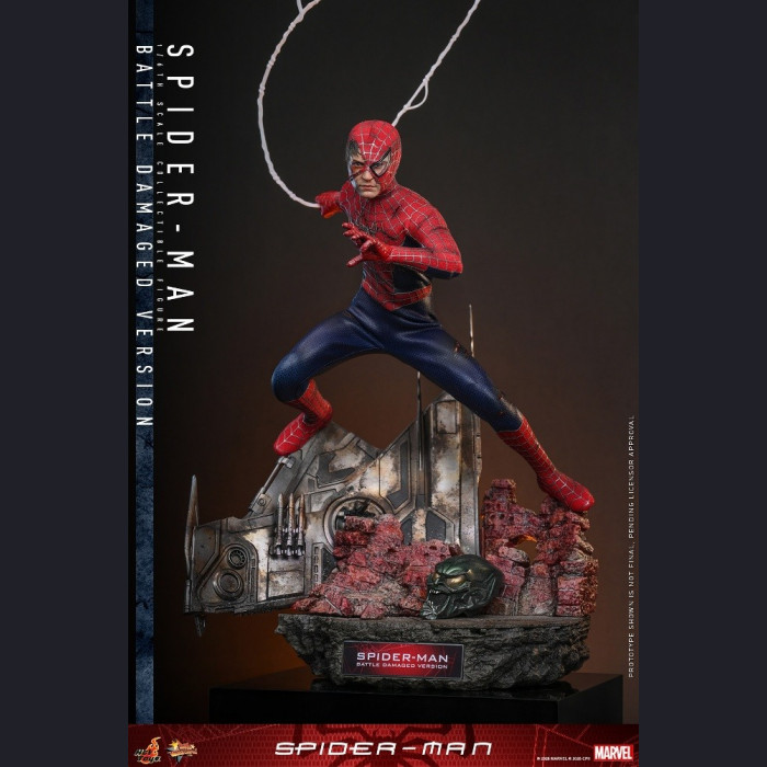 Hot Toys - 1/6 Scale Spider-Man MMS859 (Battle Damaged Version)