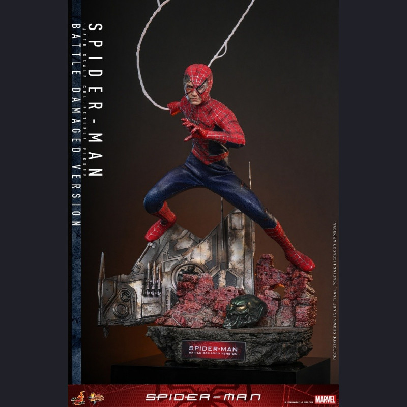 Hot Toys - 1/6 Scale Spider-Man MMS859 (Battle Damaged Version)