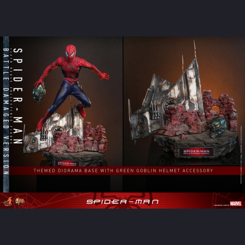 Hot Toys - 1/6 Scale Spider-Man MMS859 (Battle Damaged Version)