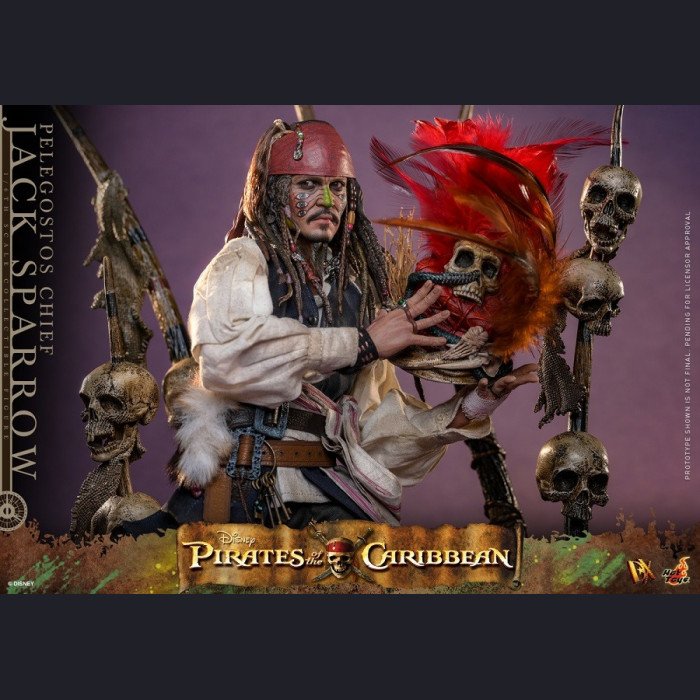 Hot Toys DX48 1/6 Scale Pelegostos Chief Jack Sparrow