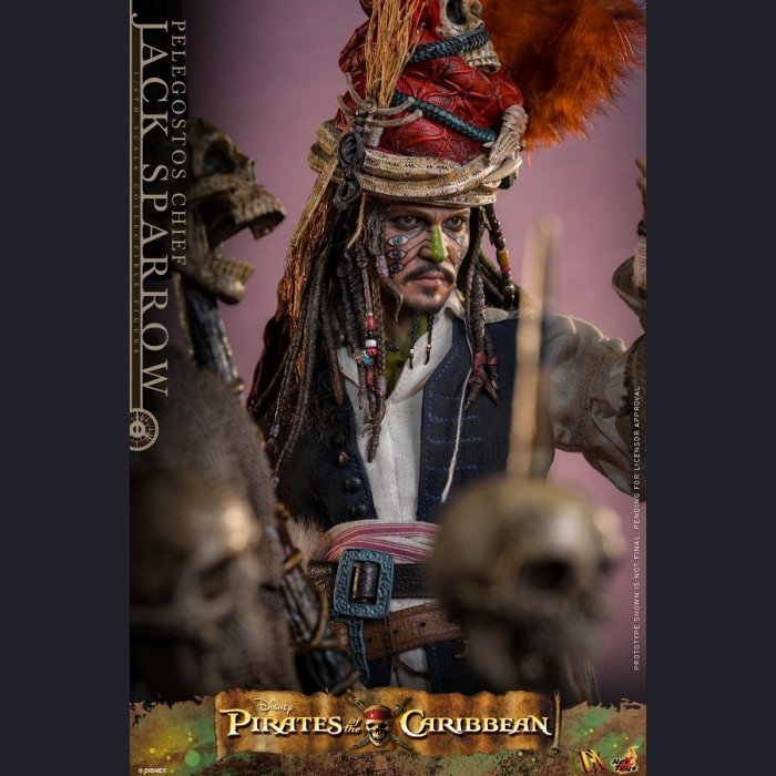 Hot Toys DX48 1/6 Scale Pelegostos Chief Jack Sparrow