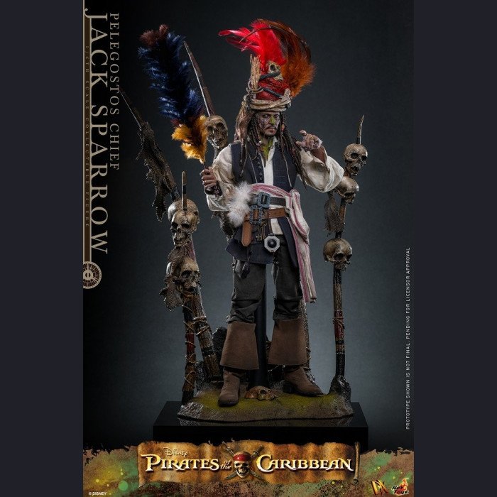 Hot Toys DX48 1/6 Scale Pelegostos Chief Jack Sparrow