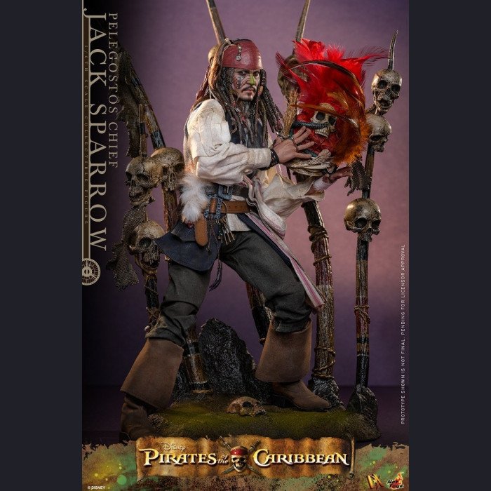 Hot Toys DX48 1/6 Scale Pelegostos Chief Jack Sparrow