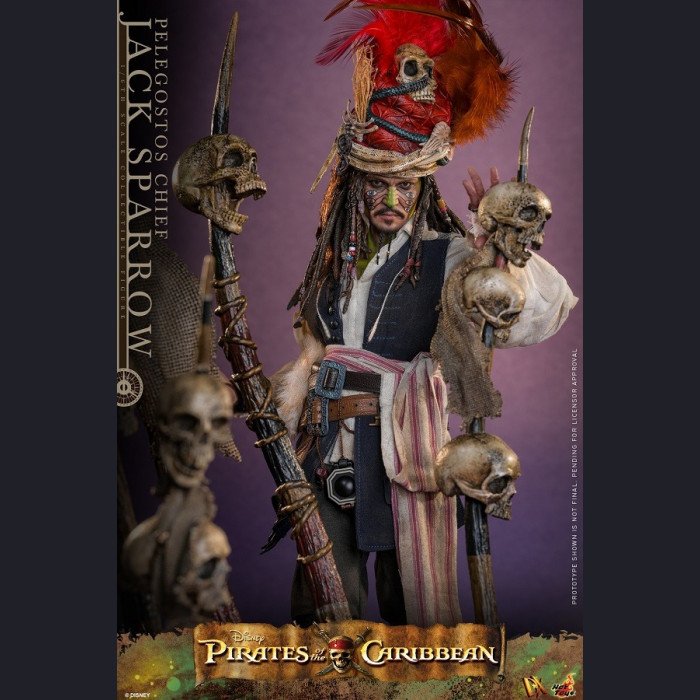 Hot Toys DX48 1/6 Scale Pelegostos Chief Jack Sparrow