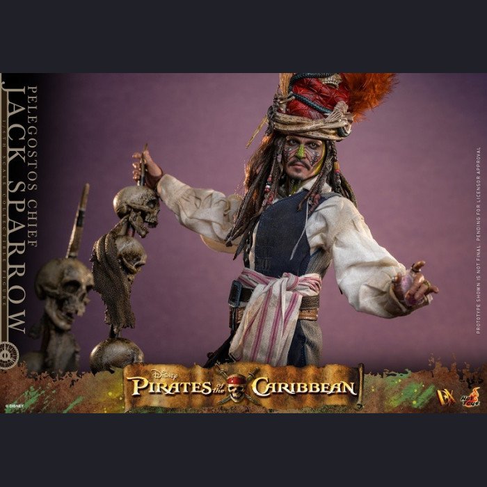 Hot Toys DX48 1/6 Scale Pelegostos Chief Jack Sparrow