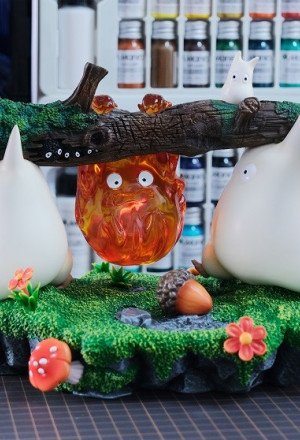 MMLAND STUDIO - Totoro & Calcifer - My Neighbor Totoro & Howl's Moving Castle