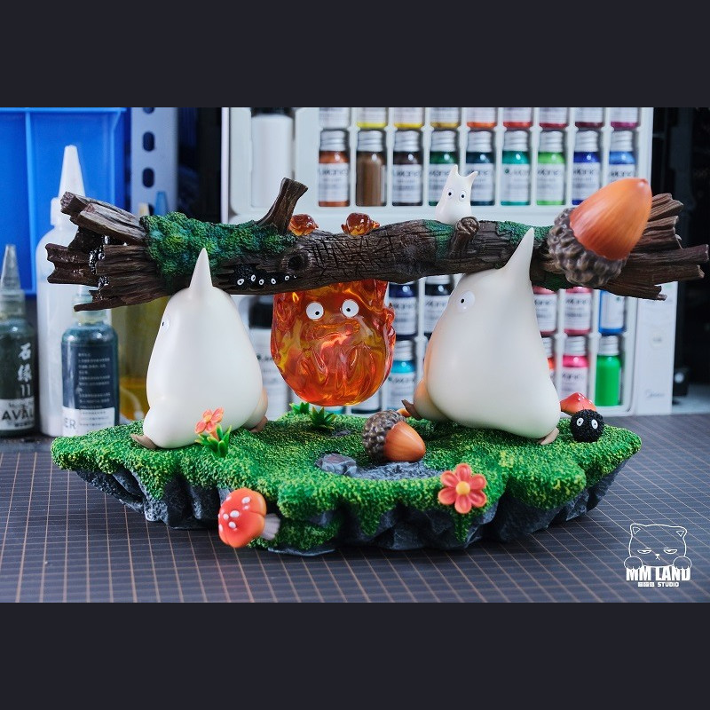 MMLAND STUDIO - Totoro & Calcifer - My Neighbor Totoro & Howl's Moving Castle