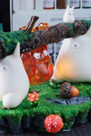 MMLAND STUDIO - Totoro & Calcifer - My Neighbor Totoro & Howl's Moving Castle
