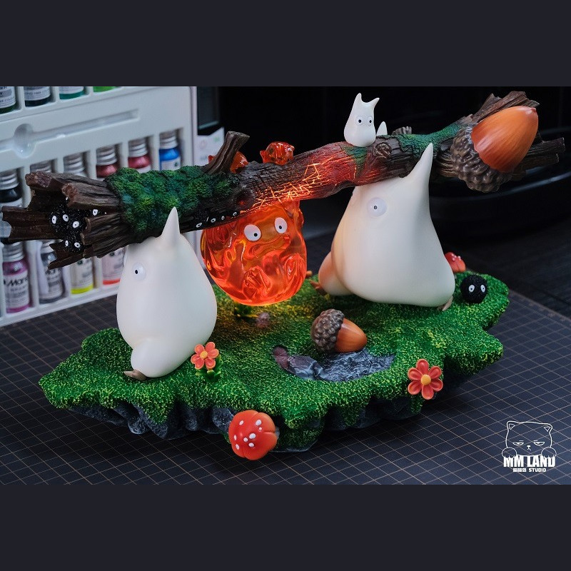 MMLAND STUDIO - Totoro & Calcifer - My Neighbor Totoro & Howl's Moving Castle