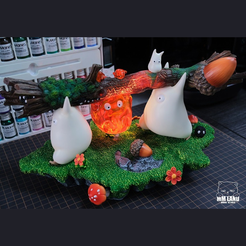 MMLAND STUDIO - Totoro & Calcifer - My Neighbor Totoro & Howl's Moving Castle
