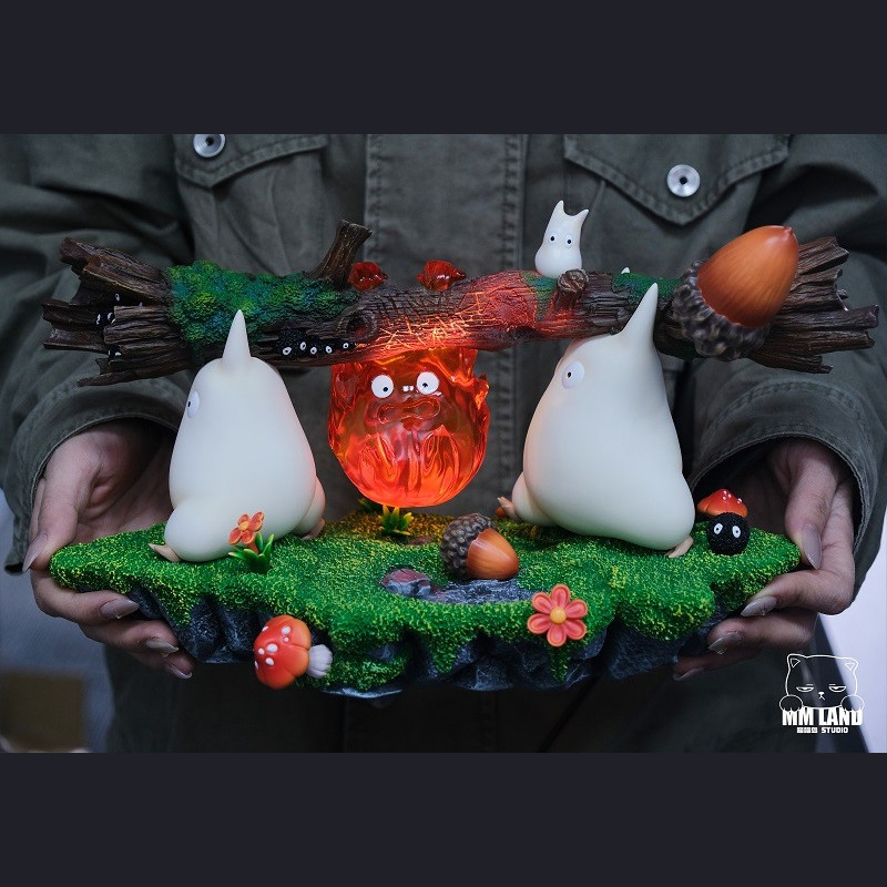 MMLAND STUDIO - Totoro & Calcifer - My Neighbor Totoro & Howl's Moving Castle
