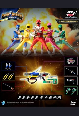 Threezero - Five Core Zeo Rangers - Power Rangers Zeo