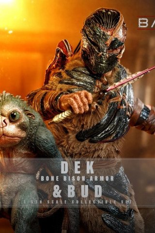 Hot Toys - Dek (Bone Bison Armor) & Bud - Predator: Badlands 