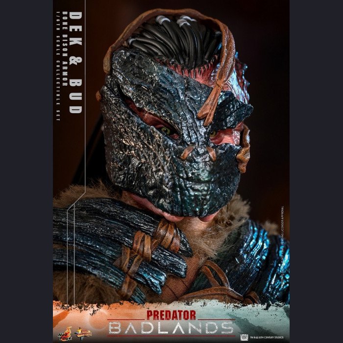 Hot Toys - Dek (Bone Bison Armor) & Bud - Predator: Badlands 