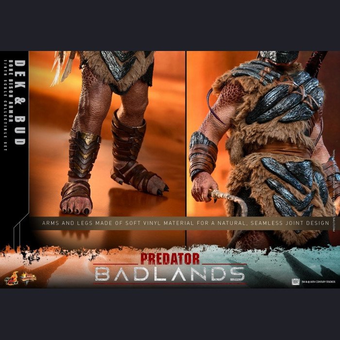 Hot Toys - Dek (Bone Bison Armor) & Bud - Predator: Badlands 