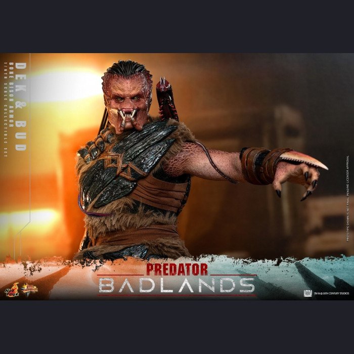 Hot Toys - Dek (Bone Bison Armor) & Bud - Predator: Badlands 