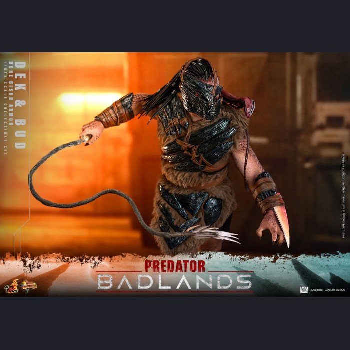 Hot Toys - Dek (Bone Bison Armor) & Bud - Predator: Badlands 