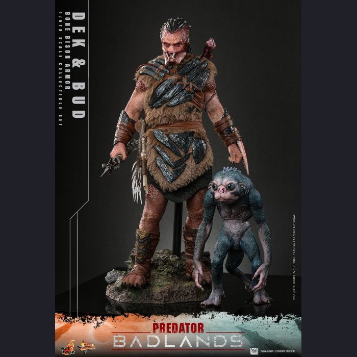 Hot Toys - Dek (Bone Bison Armor) & Bud - Predator: Badlands 