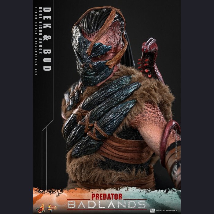 Hot Toys - Dek (Bone Bison Armor) & Bud - Predator: Badlands 