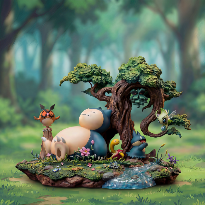 Poke Studio - Sleeping Snorlax - Pokémon